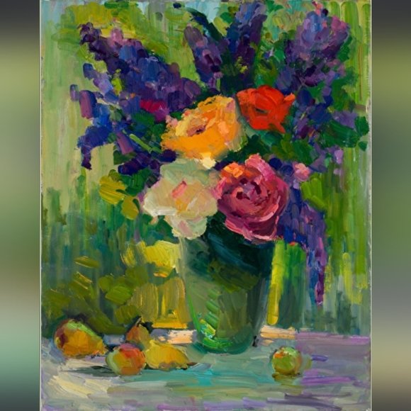 Dawn Normali Other - Blooms Oil Painting Print